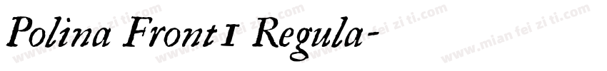 Polina Front1 Regula字体转换